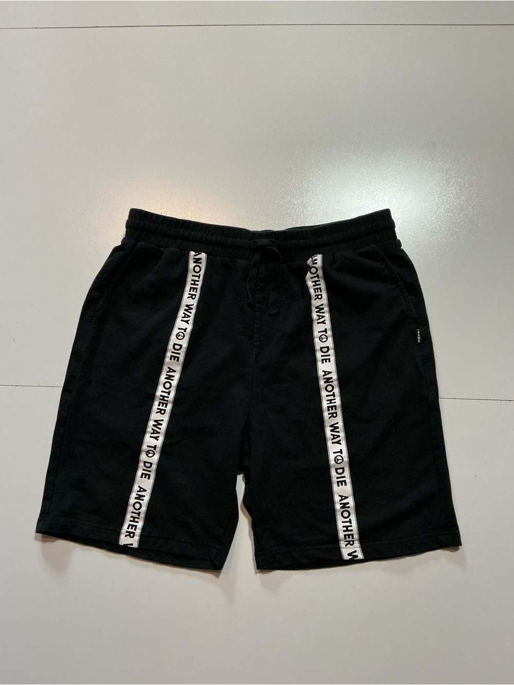 Gaws Turn Your Swag On Another Way To Die Peace Sign 8" Inseam Sweat Shorts